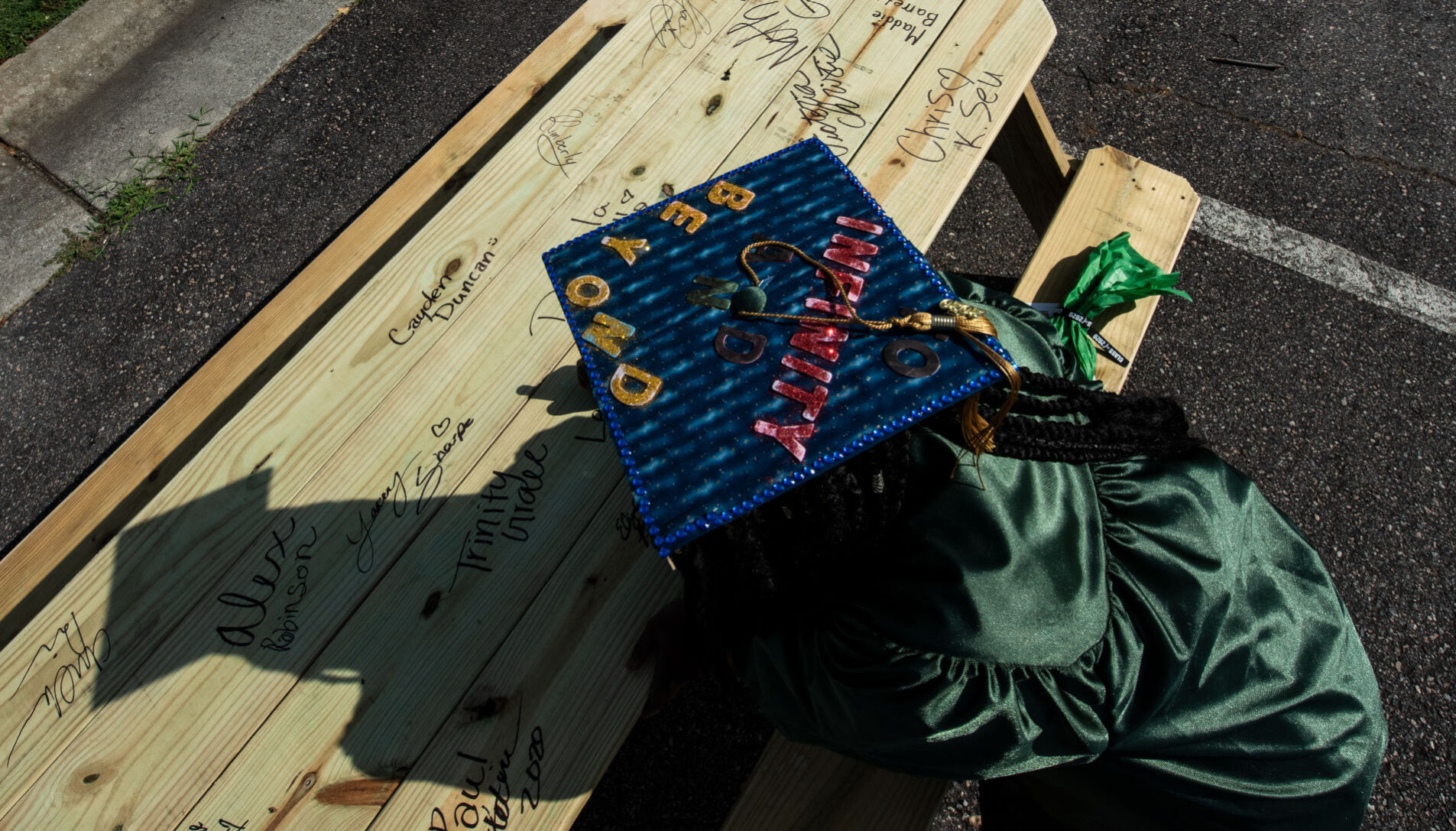 Drive-thru graduation at Penn-Griffin School of the Arts
